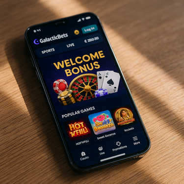 GalacticBets - Wersja mobilna - Responsywna platforma